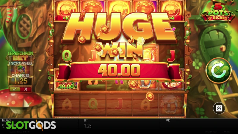 5 Pots O' Riches Slot - Screenshot 4