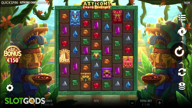 Azticons Chaos Clusters Slot - Screenshot 