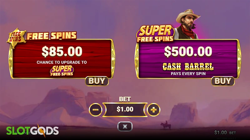 Western Gold 2: Double Barrel Slot - Screenshot 3