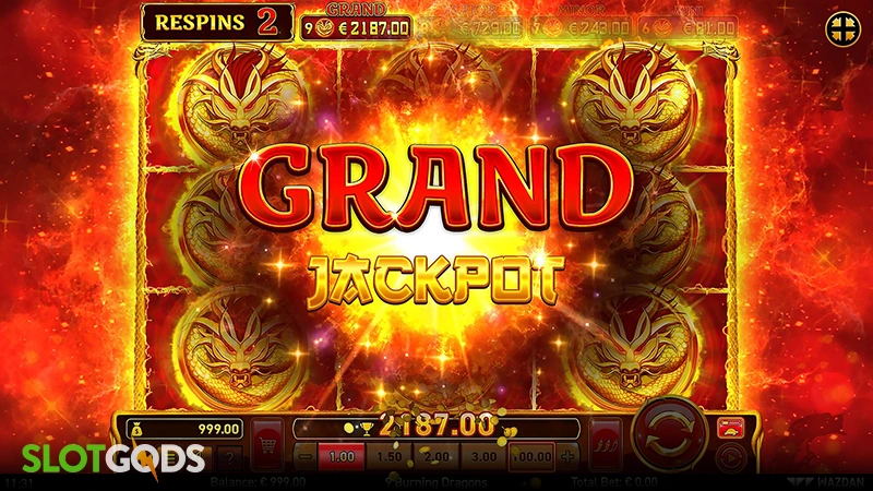 9 Burning Dragons Slot - Screenshot 4