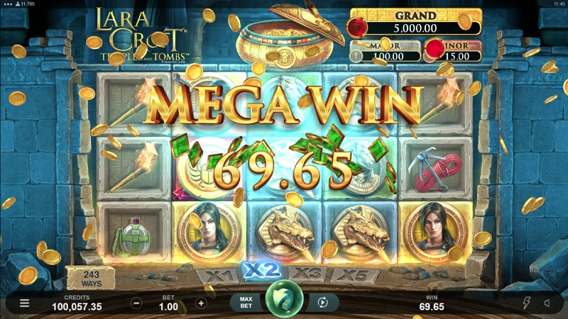 Lara Croft Temple and Tombs Slot - Screenshot 4