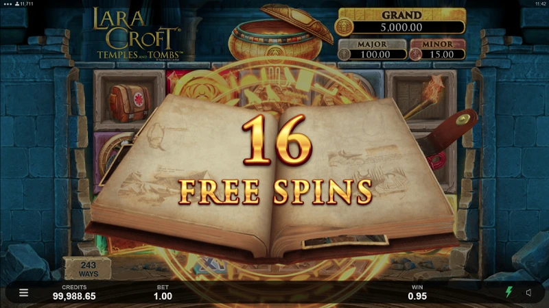 Lara Croft Temple and Tombs Slot - Screenshot 3