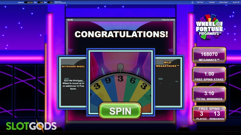 Wheel of Fortune Megaways Slot - Screenshot 4
