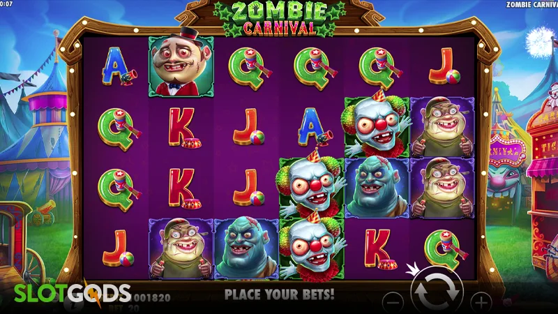 Zombie Carnival Slot - Screenshot 