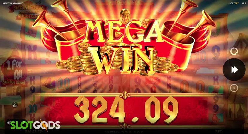 Musketeer Megaways Slot - Screenshot 5