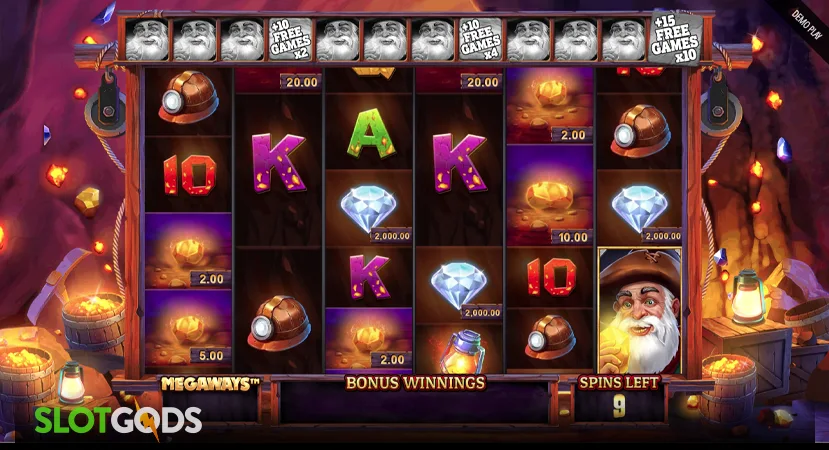 Lucky Nuggets Megaways Slot - Screenshot 2