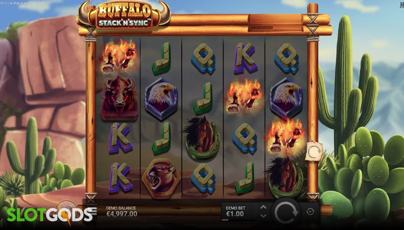 Buffalo Stack 'n' Sync Slot - Screenshot 3