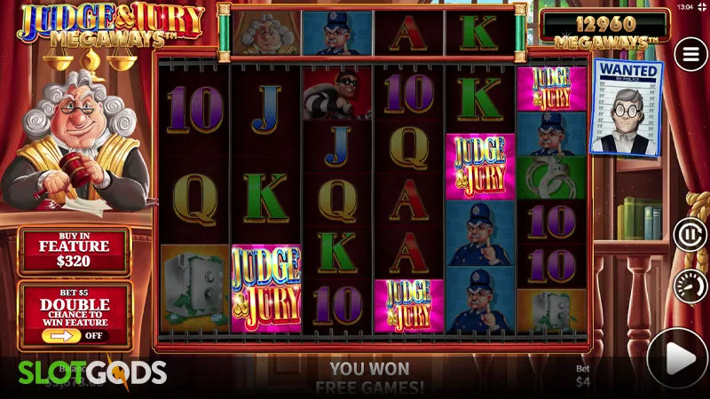 Judge & Jury Megaways Slot - Screenshot 2
