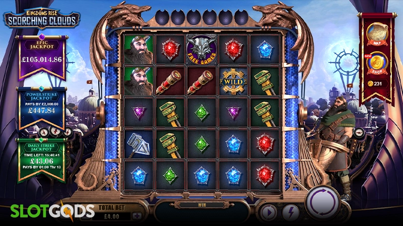 Kingdoms Rise: Scorching Clouds Slot - Screenshot 