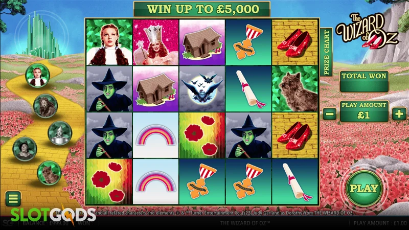The Wizard of Oz Slot - Screenshot 