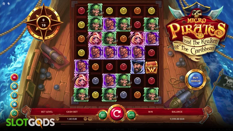 Micropirates and the Kraken of the Caribbean Slot - Screenshot 