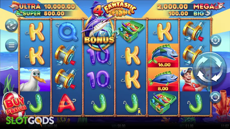 4 Fantastic Fish Slot - Screenshot 