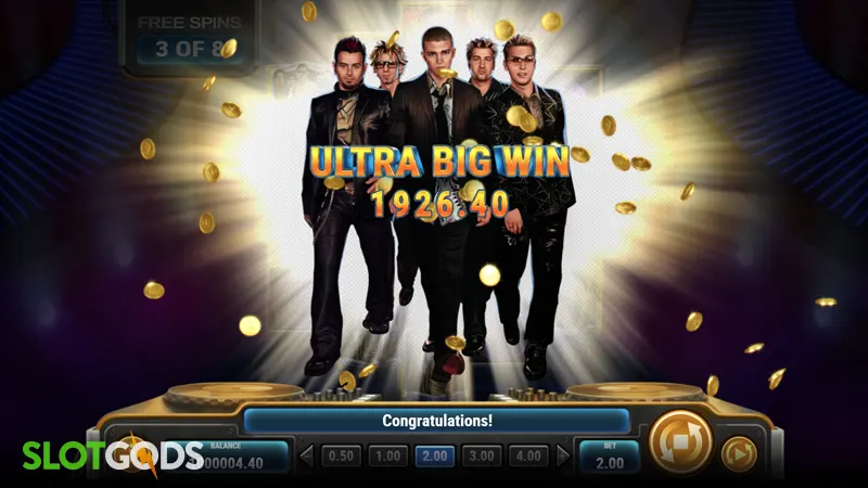 NSYNC Pop Slot - Screenshot 