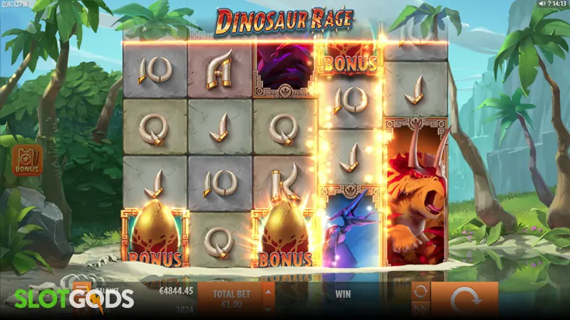 Dinosaur Rage Slot - Screenshot 