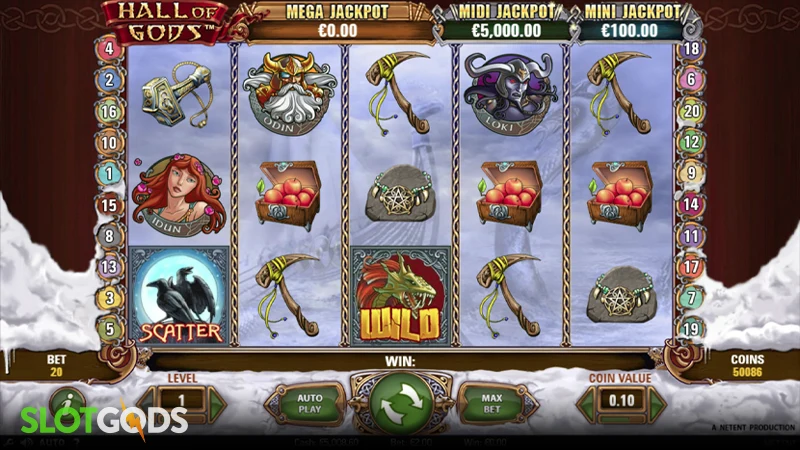 Hall of Gods Online Slot by NetEnt