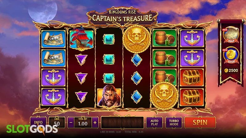 Kingdoms Rise: Captain's Treasure Online Slot by Playtech
