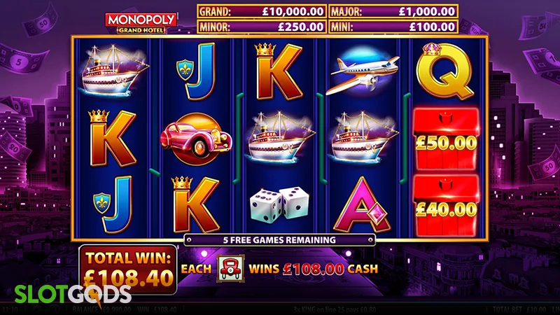 Monopoly Grand Hotel Slot - Screenshot 