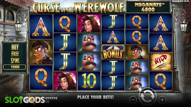 Curse of the Werewolf Megaways Slot - Screenshot 