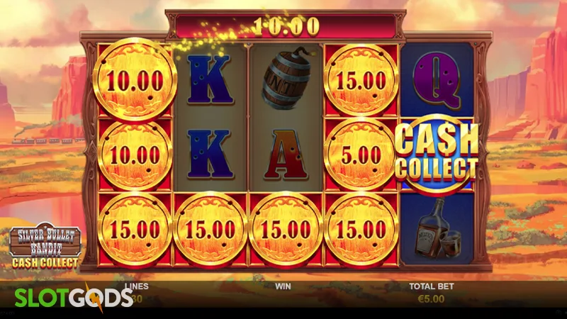 Silver Bullet Bandit: Cash Collect Slot - Screenshot 2