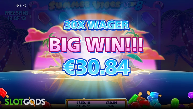 Summer Vibes Accumul8 Slot - Screenshot 4