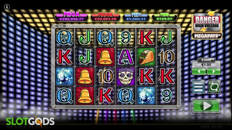 Danger! High Voltage Megapays Slot - Screenshot 