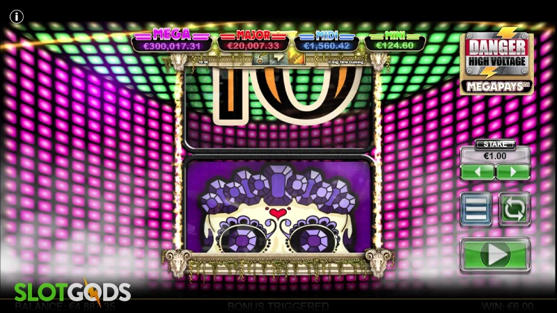 Danger! High Voltage Megapays Slot - Screenshot 3