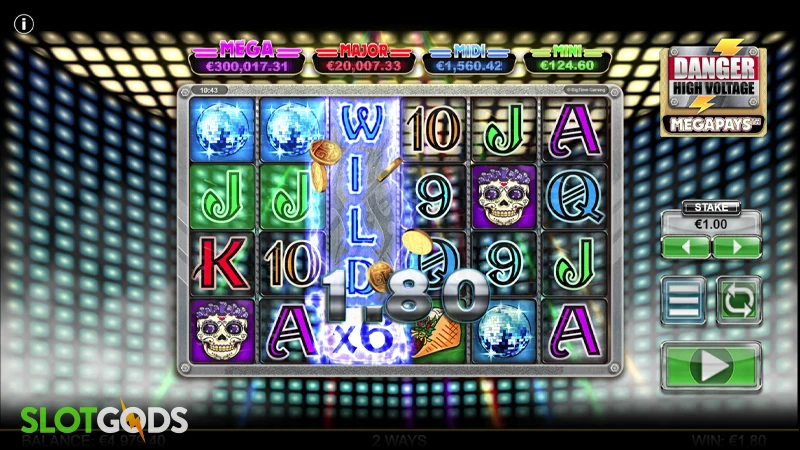 Danger! High Voltage Megapays Slot - Screenshot 2