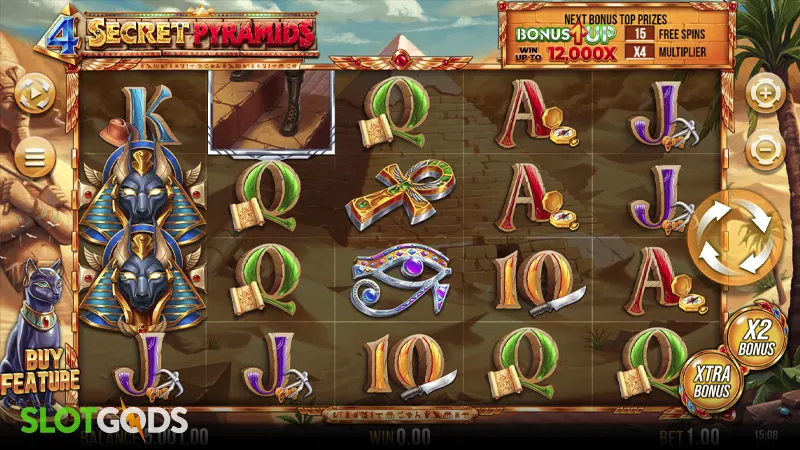 4 Secret Pyramids Slot - Screenshot 