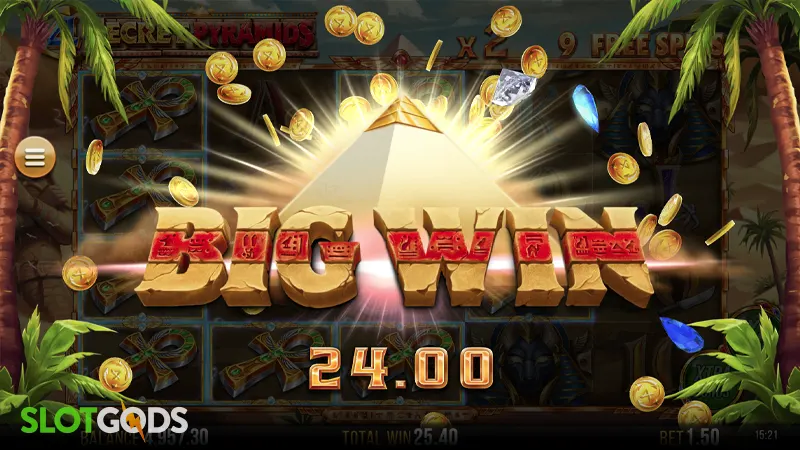 4 Secret Pyramids Slot - Screenshot 2