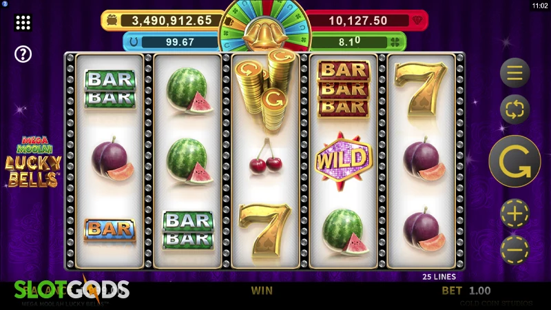 Mega Moolah: Lucky Bells Slot - Screenshot 