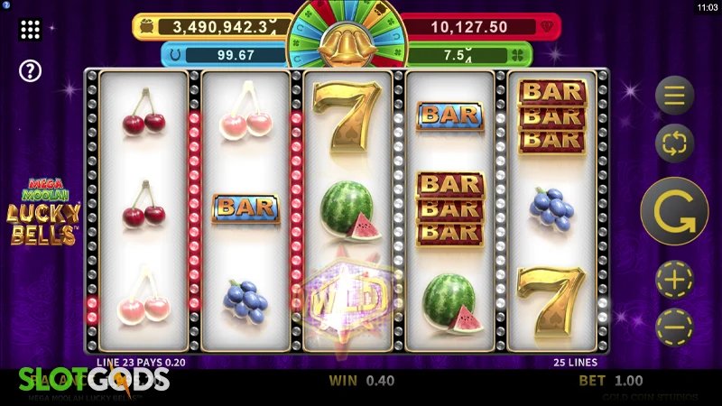 Mega Moolah: Lucky Bells Slot - Screenshot 3