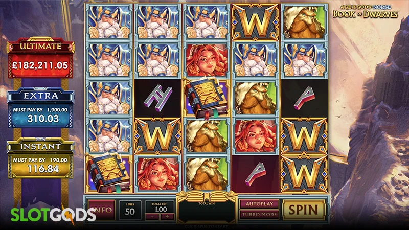 Age of the Gods Norse: Book of Dwarves Slot - Screenshot 