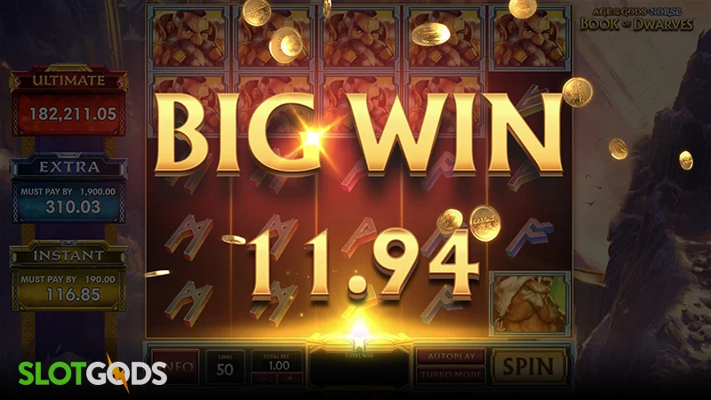 Age of the Gods Norse: Book of Dwarves Slot - Screenshot 2