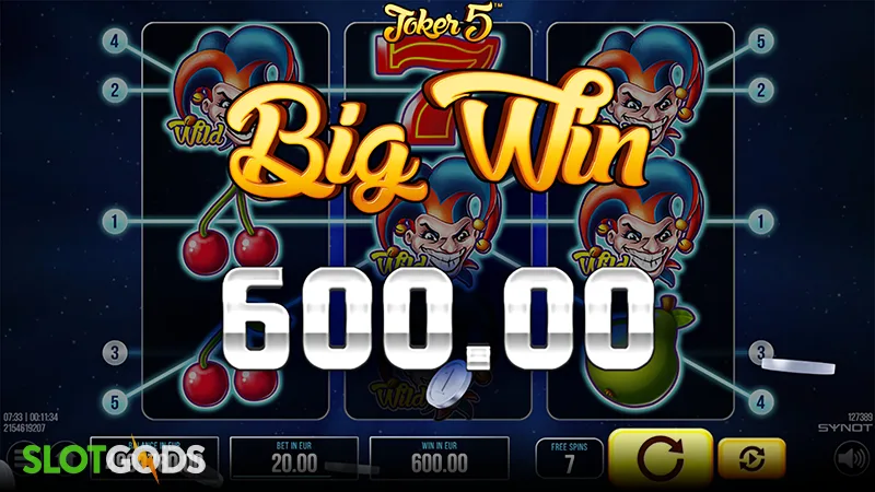 Joker 5 Slot - Screenshot 4