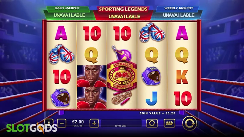 Frank Bruno: Sporting Legends Slot - Screenshot 