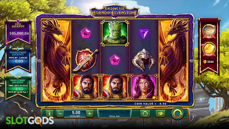 Kingdoms Rise: Legend of Elvenstone Slot - Screenshot 
