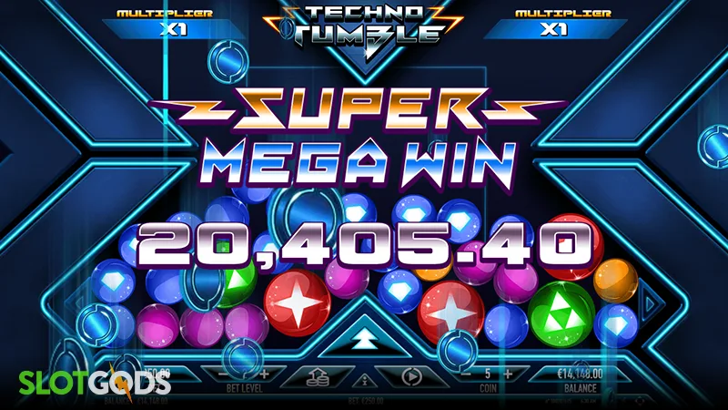 Techno Tumble Slot - Screenshot 4