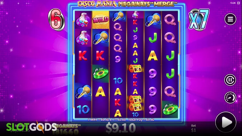 Disco Mania Megaways Merge Slot - Screenshot 3