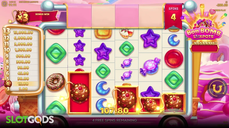 Bon Bomb Luxpots Slot - Screenshot 2