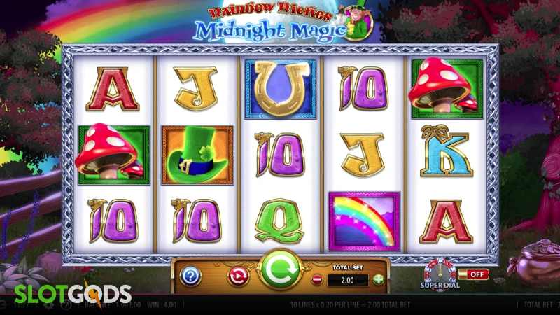 Rainbow Riches: Midnight Magic Slot - Screenshot 