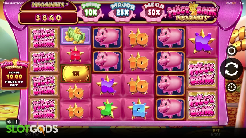 Piggy Bank Megaways Slot - Screenshot 