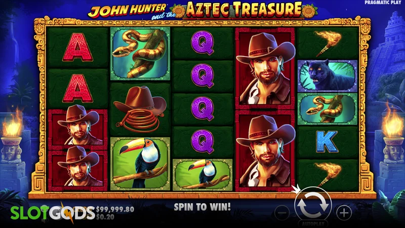 John Hunter and the Aztec Treasure Slot - Screenshot 