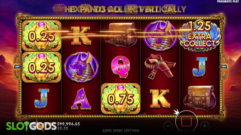 John Hunter Tomb of the Scarab Queen Slot - Screenshot 2