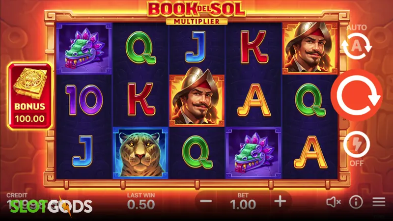 Book Del Sol: Multiplier Slot - Screenshot 