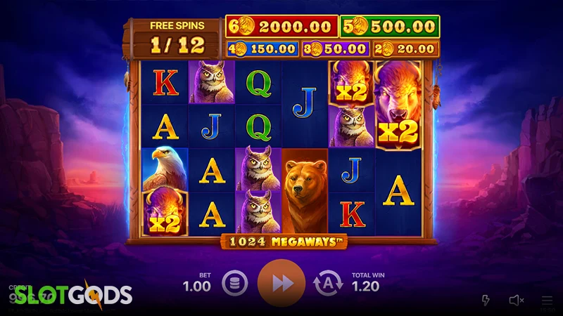 Buffalo Power Megaways Slot - Screenshot 2