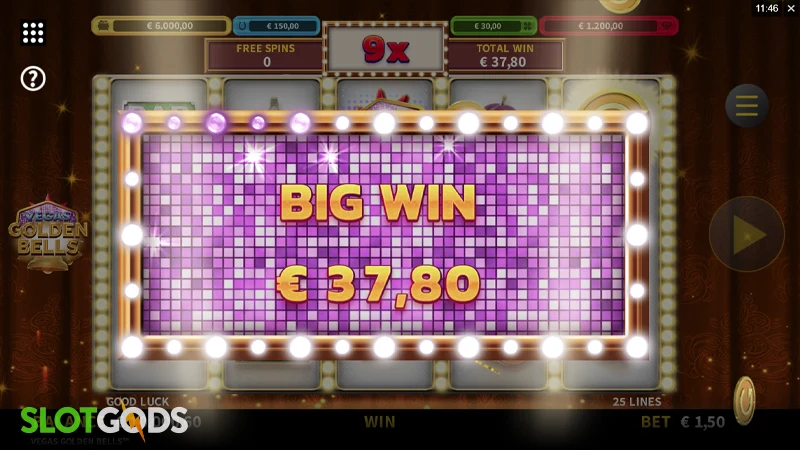Vegas Golden Bells Slot - Screenshot 4