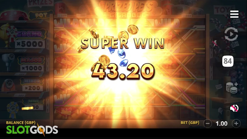 Prized Pets Gigablox Slot - Screenshot 4