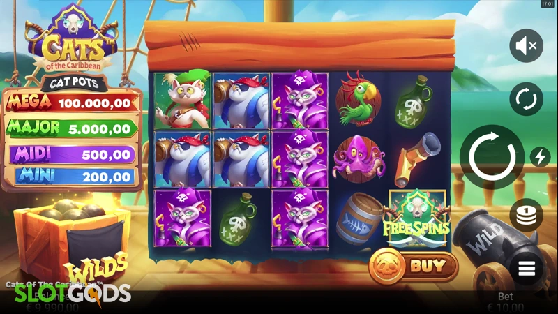 Cats of the Caribbean Slot - Screenshot 