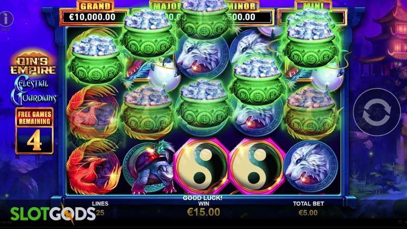 Qin's Empire: Celestial Guardians Slot - Screenshot 3