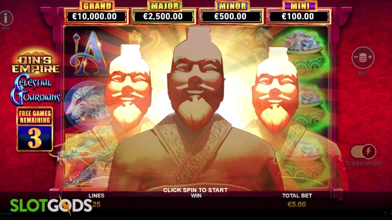 Qin's Empire: Celestial Guardians Slot - Screenshot 2